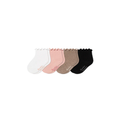 Baby Ruffle Rib Calf Sock 4-Pack (0-6 Months)