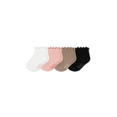 Baby Ruffle Rib Calf Sock 4-Pack (0-6 Months)