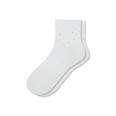 Women’s Rhinestone Rib Quarter Socks