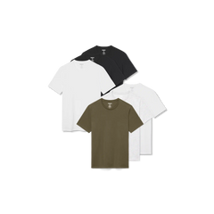 Men's Pima Cotton Slim Crew Neck T-Shirt 6-Pack