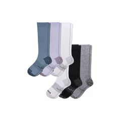Women's Medical Grade Compression Knee High Sock 6-Pack (20-30mmHg)