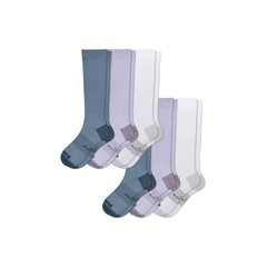 Women's Medical Grade Compression Knee High Sock 6-Pack (20-30mmHg)