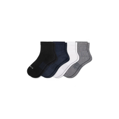 Men's Modern Rib Quarter Sock 4-Pack