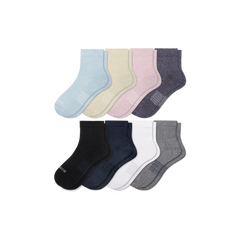 Women's Modern Rib Quarter Sock 8-Pack