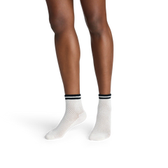 Women's Vintage Stripes Open Knit Quarter Sock 4-Pack