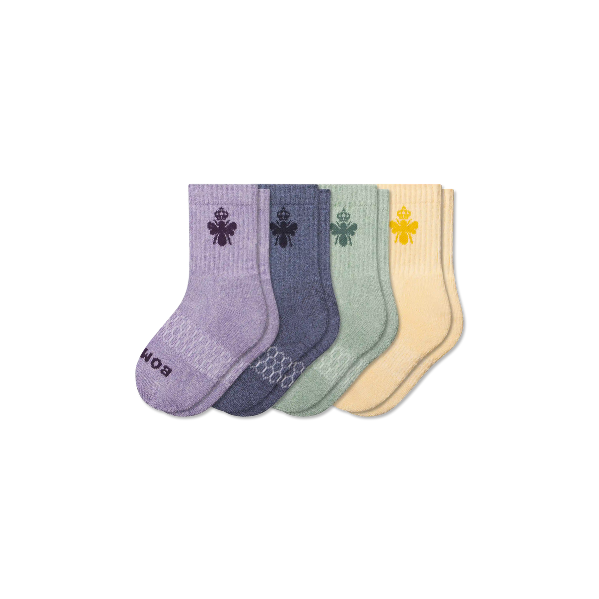 Junior Marl Calf Sock 4-Pack