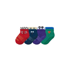 Toddler Eye Spy Gripper Calf Sock 4-Pack