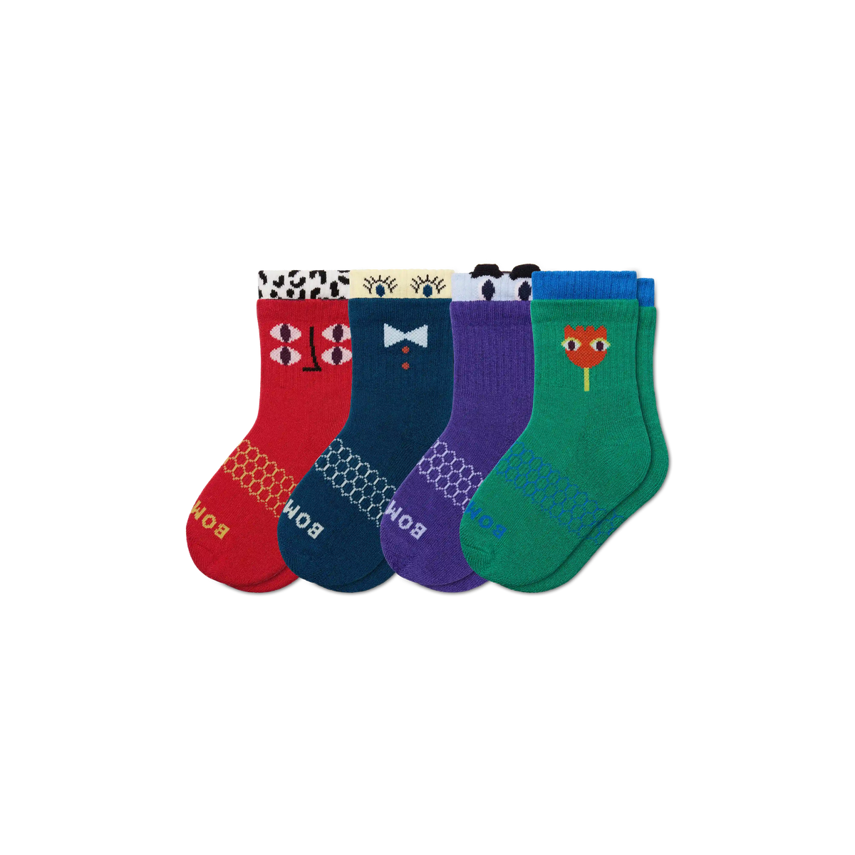 Junior Eye Spy Calf Sock 4-Pack
