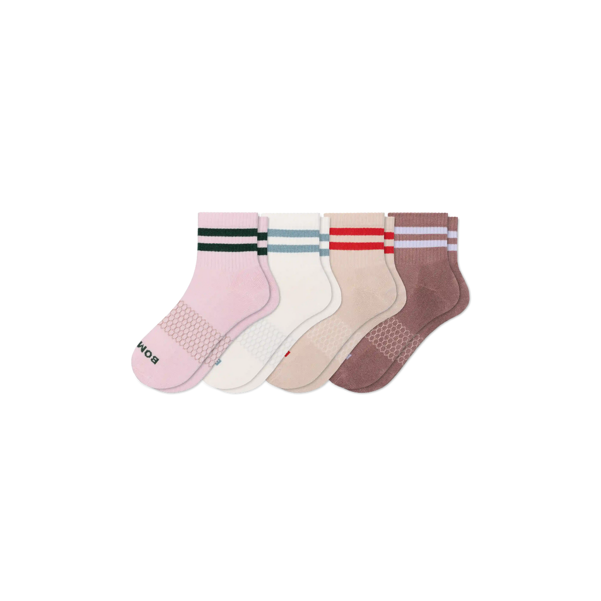Women's Vintage Stripes Quarter Sock 4-Pack