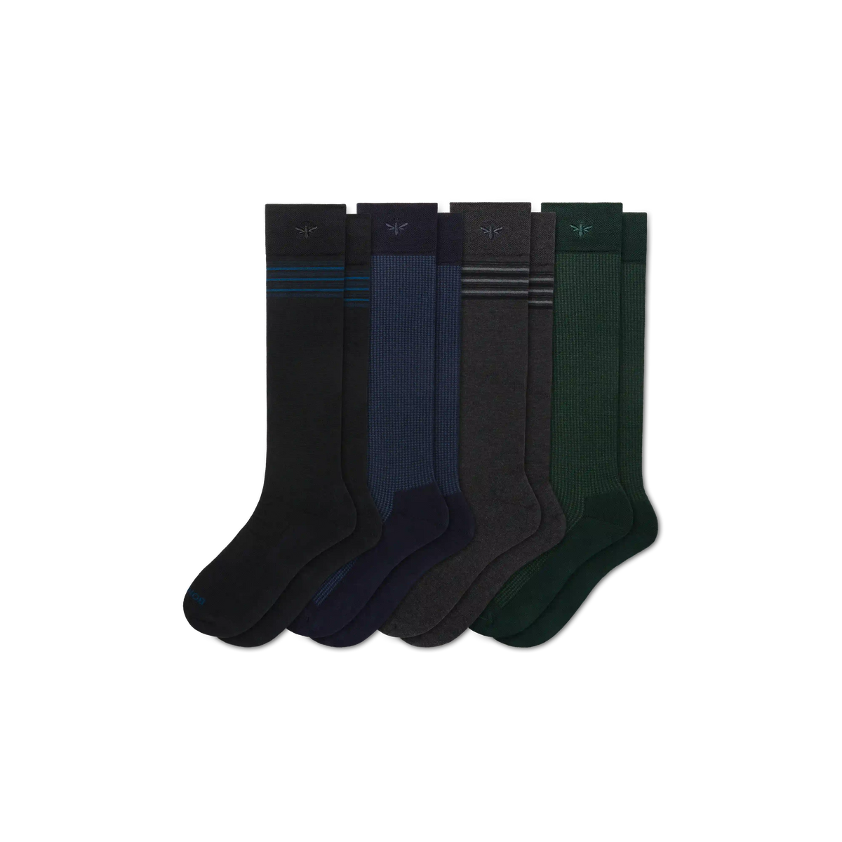 Men's Dress Over the Calf Sock 4-Pack