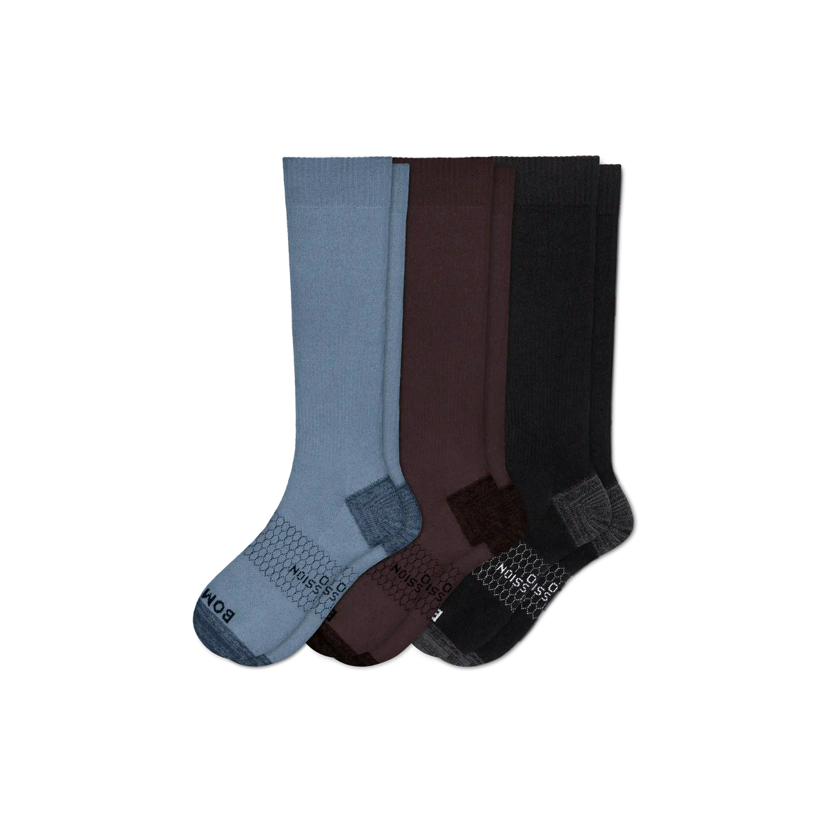 Men's Medical Grade Compression Knee High Sock 3-Pack (20-30mmHg)