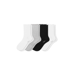 Women's Ruffle Rib Half Calf Sock 4-Pack