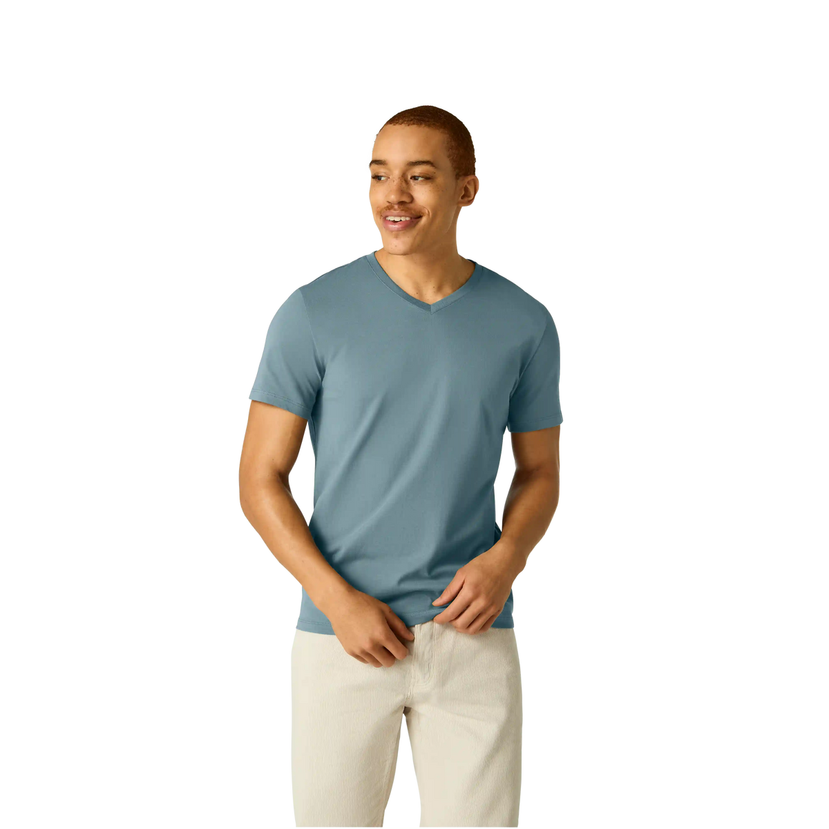Men's Pima Cotton V-Neck T-Shirt