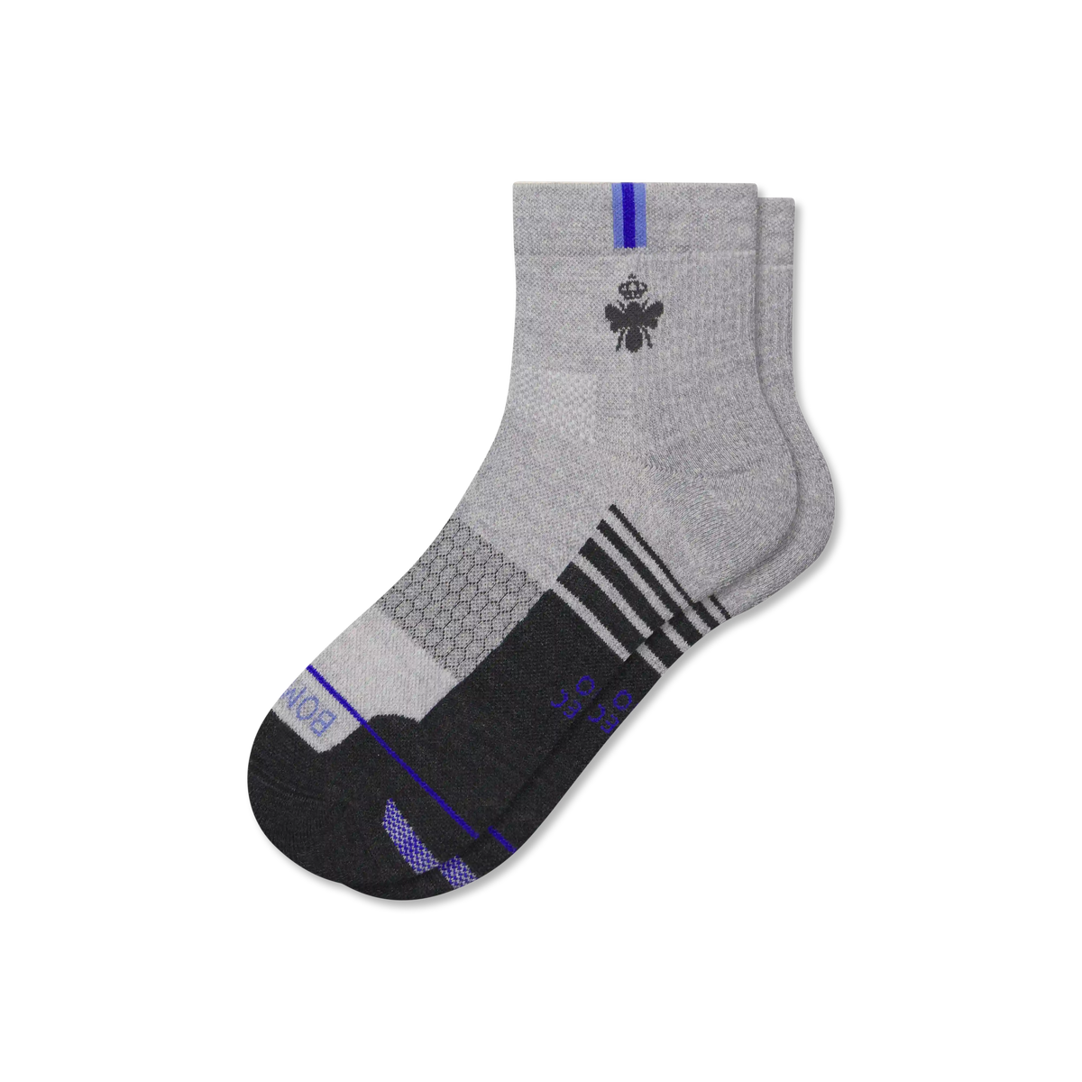 Men's Merino Wool Blend Run Quarter Socks