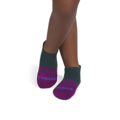 Junior Marl Gripper Ankle Sock 4-Pack