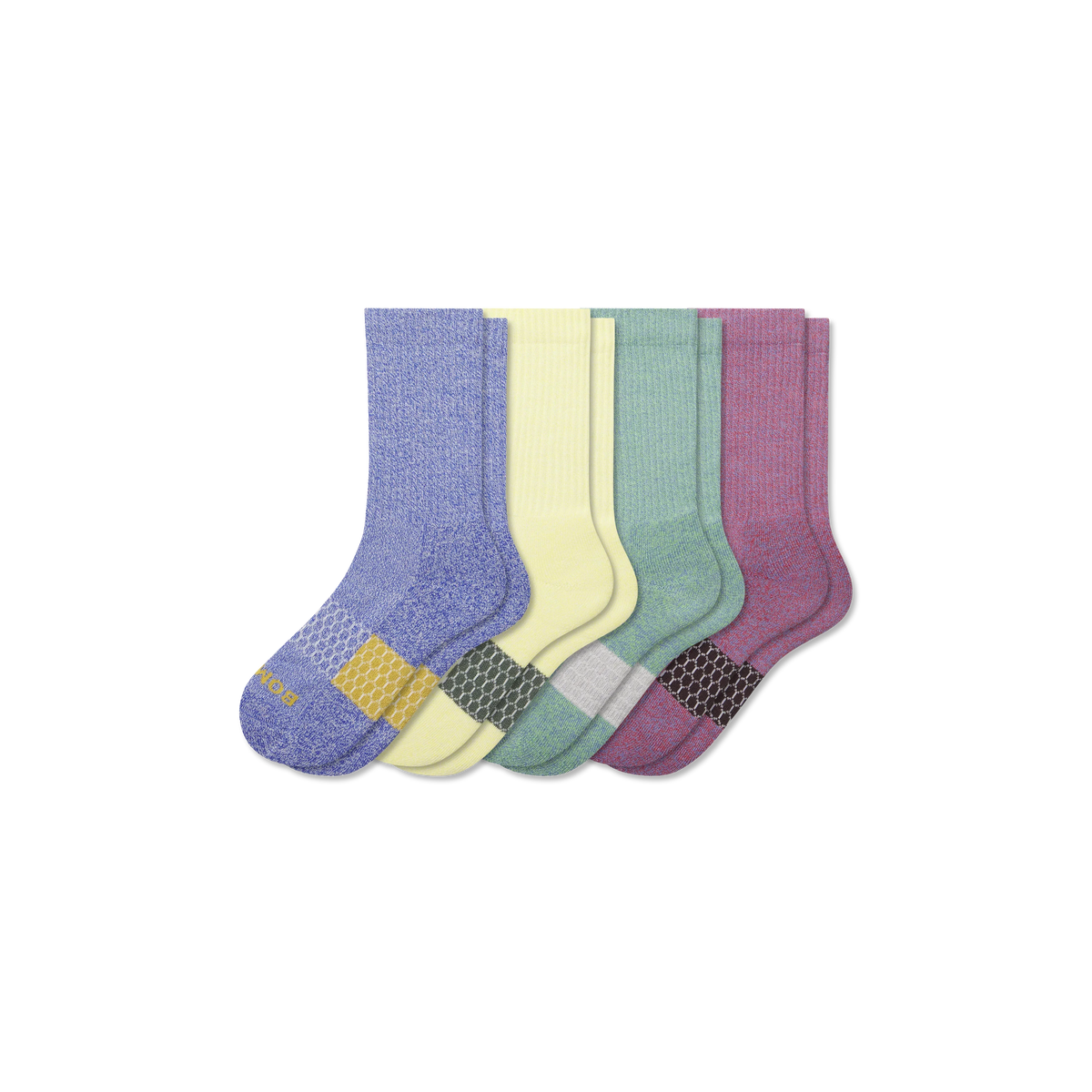 Youth Marl Calf Sock 4-Pack