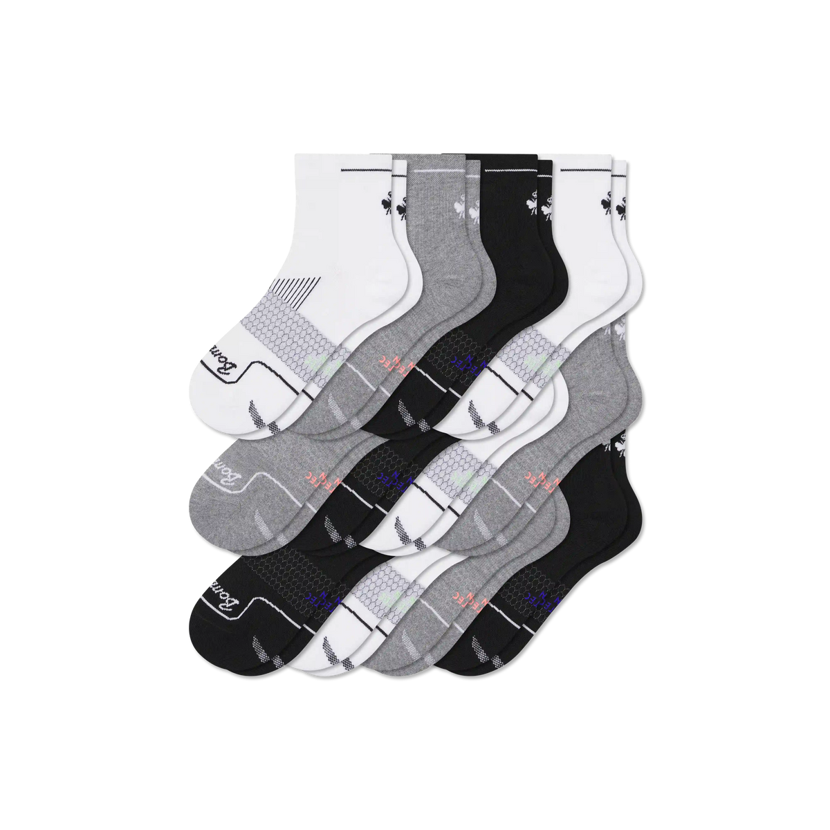 Women's Run Quarter Sock 12-Pack