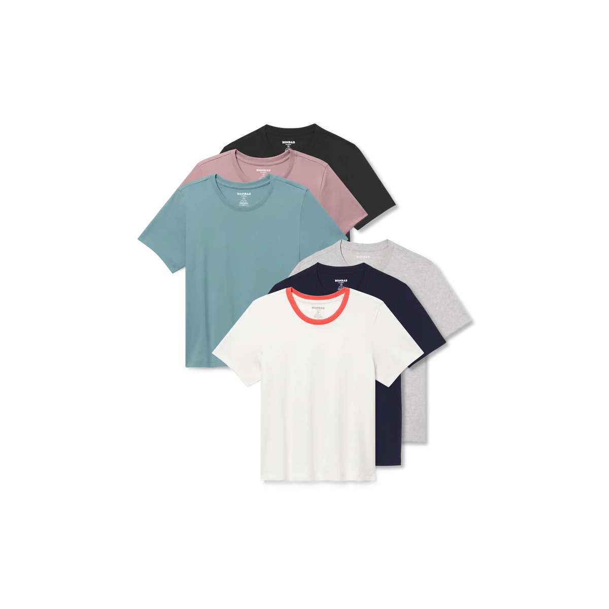 Women's Pima Cotton Crew Neck T-Shirt 6-Pack