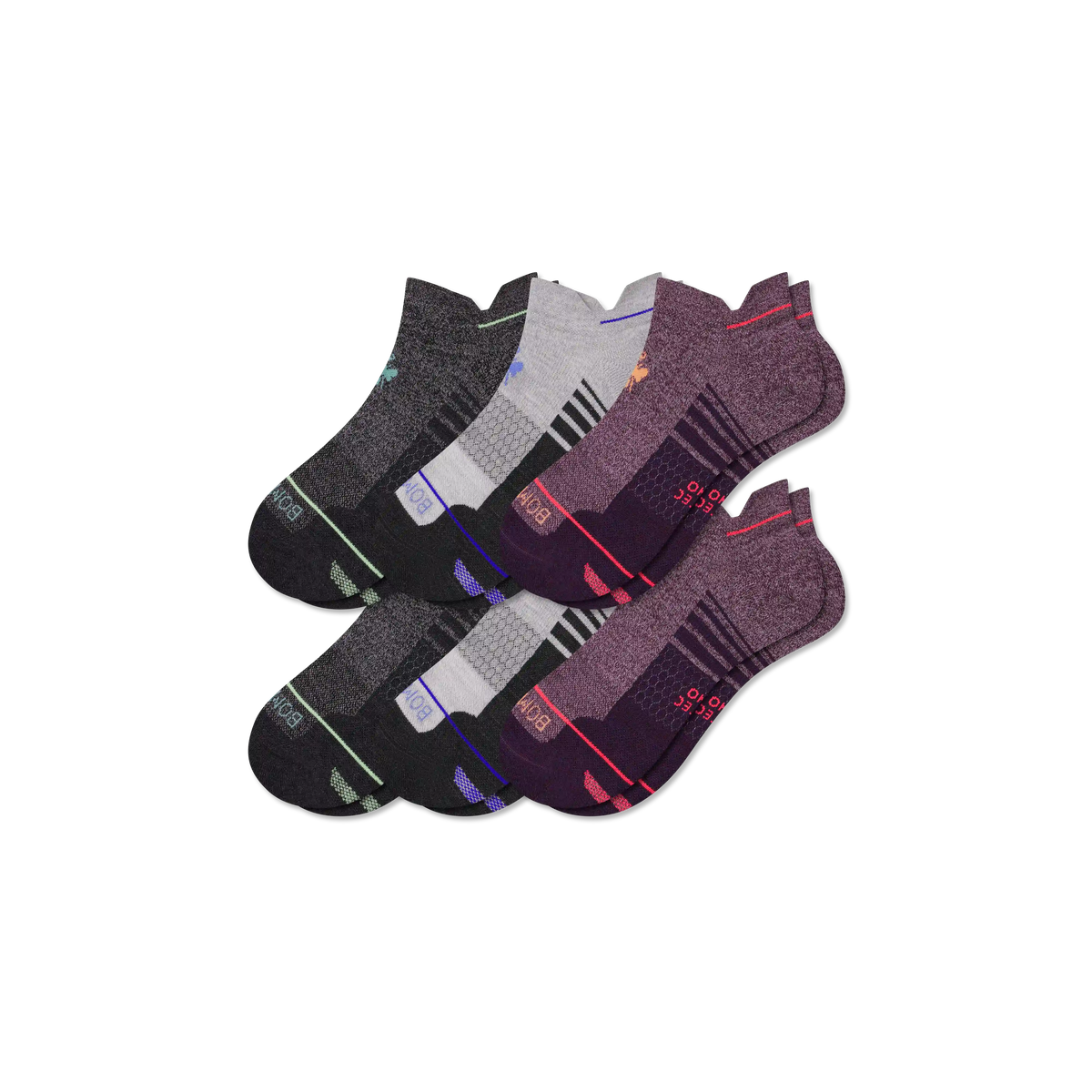 Women's Merino Wool Blend Run Calf Sock 6-Pack