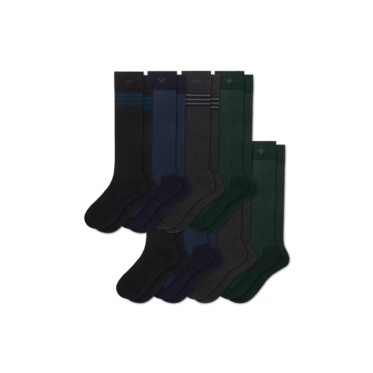 Men's Dress Over the Calf Sock 8-Pack