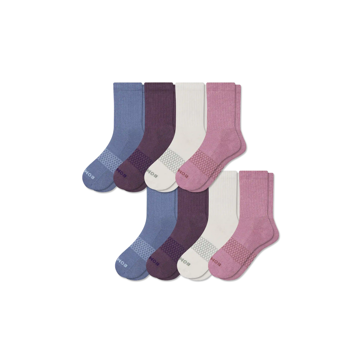 Women's Solids Half Calf Sock 8-Pack