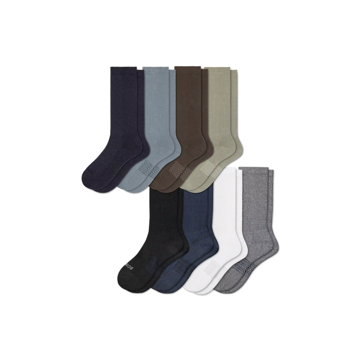 Men's Modern Rib Calf Sock 8-Pack